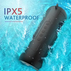 T2 Bluetooth Music Bass Speaker Waterproof Portable Outdoor LED Wireless Column Loudspeaker